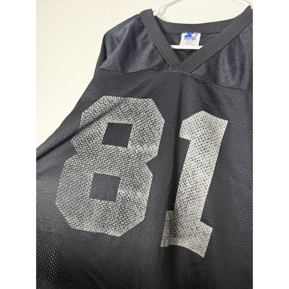 Vintage 90s Oakland Raiders Tim Brown Black Silver Football Jersey Mens 52 XL - Picture 2 of 9